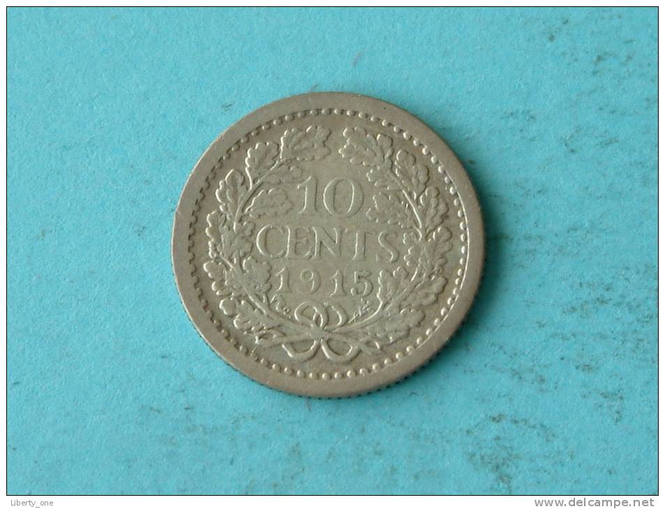 1915 - 10 Cent ( Zilver/Silver ) KM 145 ( Uncleaned - For Grade, Please See Photo ) ! - 10 Cent