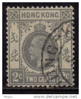 Hong Kong Used 1921, KG V, Multi Script, 2c Grey. - Used Stamps