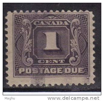 Canada Used 1906, Postage Due 1c Dull Voilet - Strafport