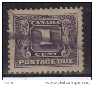Canada Used 1906, Postage Due 1c Dull Voilet P12 - Portomarken