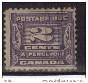 Canada Used 1933, Postage Due 2c  Voilet P11 - Port Dû (Taxe)