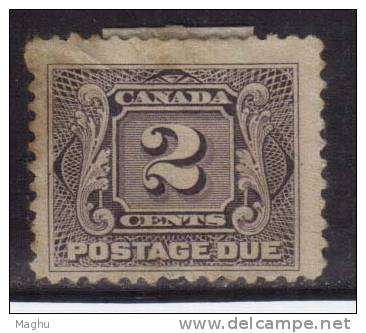 Canada Used 1906, Postage Due 2c  Dull Voilet - Port Dû (Taxe)