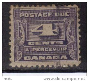 Canada Used 1933, Postage Due 4c Voilet - Postage Due