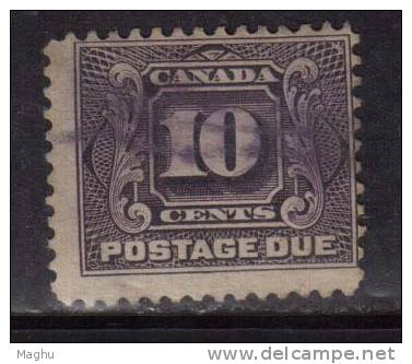 Canada Used 1906, Postage Due 10c Voilet, P12 - Strafport