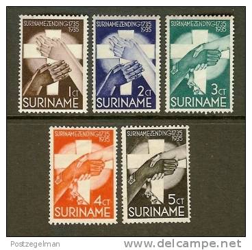 SURINAME 1935 Hinged Stamp(s) Mission  (5 Values) 171-175 - Surinam ... - 1975