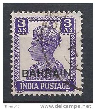 Bahrain 1943-45 -  Stamps Of India Ovpt. 3 A.  Y&amp;T 41  Mi. 43  Used, Oblitéré, Gest. - Bahrein (...-1965)