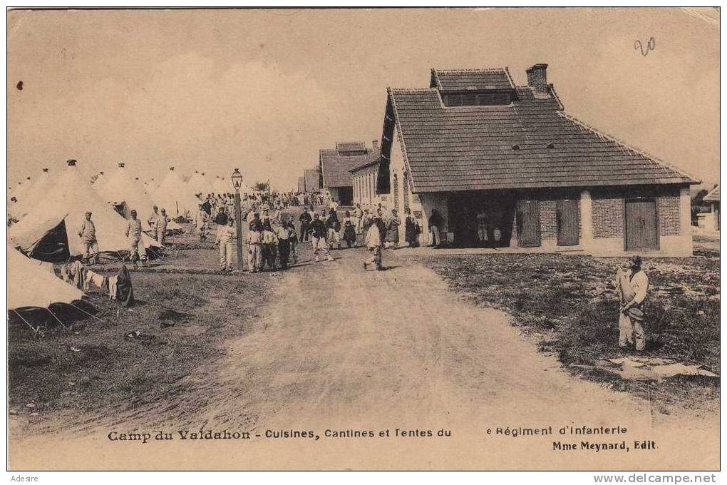 Camp Du VALDAHON - Cuisines, Cantines Et Tentes Du, Infanterie-Regiment, Gelaufen 1910 - Regimente