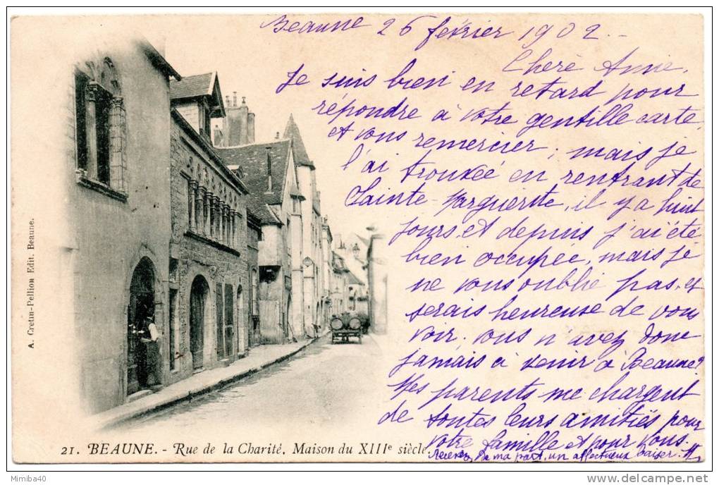 BEAUNE - Rue De La Charité - Maison Du XIIIe Siècle - Beaune