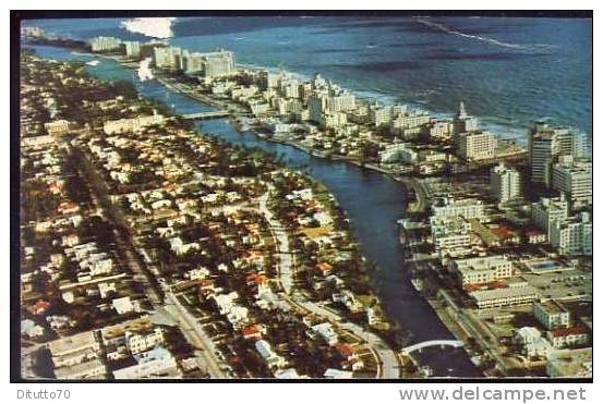 Florida - Miami Beach - Aerial View Of Fabulous Miami Beach Gold Coast - Viaggiata - Formato Piccolo - Miami Beach