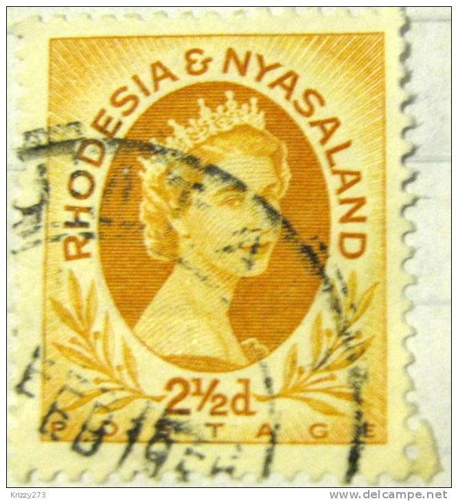 Rhodesia And Nyasaland 1954 Queen Elizabeth II 2.5d - Used - Rhodésie & Nyasaland (1954-1963)