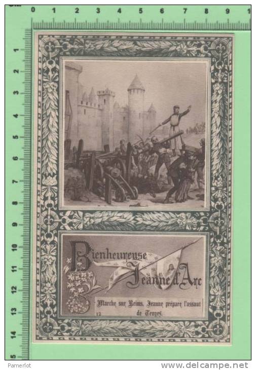 Bienheureuse Jeanne D´Arc ( # 12 Marche Sur Reims Préparation Des Troupes) Religion  Cartolina Carte Postale Postcard - Saints