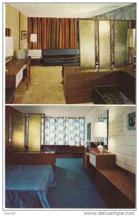 Atlanta GA Georgia, Mark Inn Hotel Lodging Interior View, Decor, C1960s Vintage Postcard - Atlanta