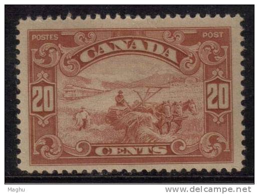 Canada MNH / Unused 1928, 20c Harvesting With Horse, Agriculture, Animal - Neufs