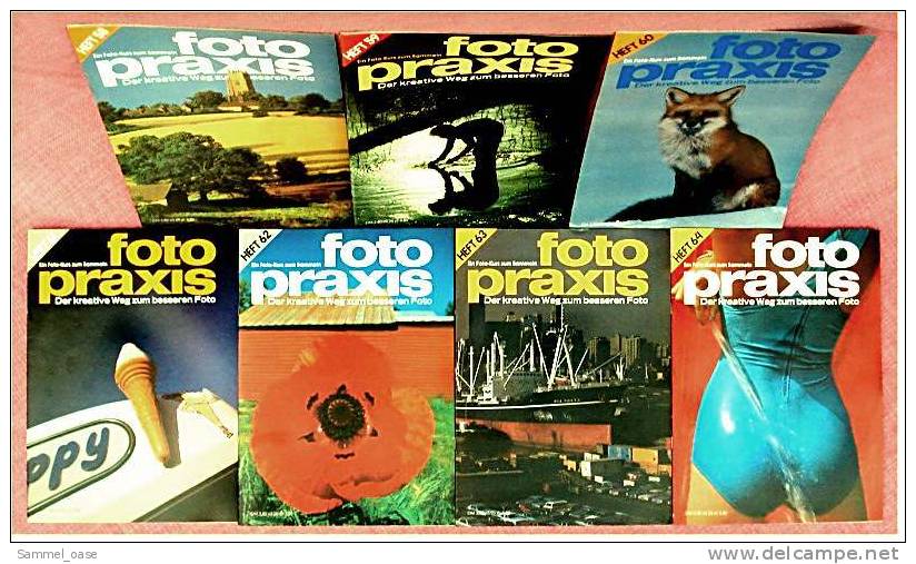 7 Zeitschriften FOTO PRAXIS Heft 58 Bis 64 , Der Kreative Weg Zum Besseren Foto , Von 1981- 1982 - Hobbies & Collections