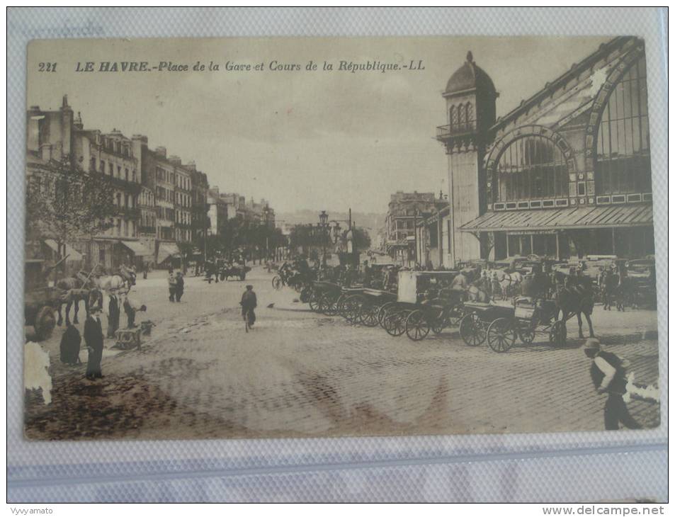 LE HAVRE LAGARE COURS DE LA REPUBLIQUE  DANS L ETAT - Station