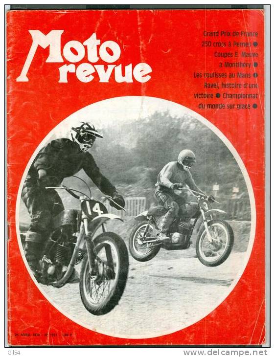 Moto Revue - 25 Avril 1970 - N° 1977 6 GRAND PRIX DE FRANCE   - Moto 11 - Motorrad
