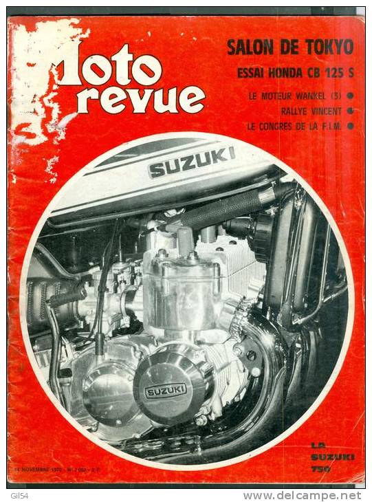 Moto Revue -  14 Novembre 1970 - N° 2002 - Salon De Tokyo - Moto 11 - Motorrad