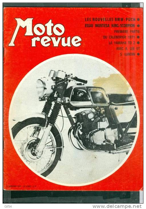 Moto Revue - N° 2009 - 2 Janvier 1971 - Les Nouvelles BMW   - Moto12 - Moto
