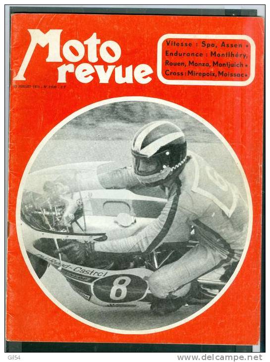 Moto Revue - N° 2036 - 10 Juillet 1971 - Vitesse : Spa , Assen    - Moto12 - Motorrad