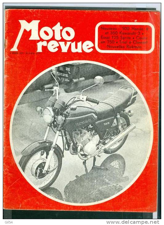 Moto Revue - N° 2018 - 6 Mars 1971 - Nouveau : 500 Honda 4 Et 350 Kawasaki 3  - Moto12 - Moto