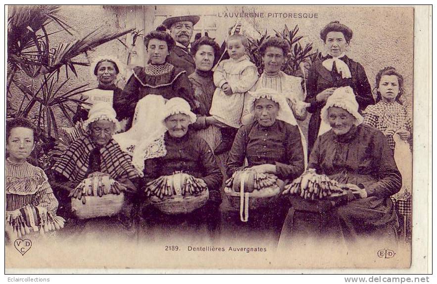 Divers   Auvergne  Pittoresque   63      Dentellières Auvergnates - Auvergne Types D'Auvergne