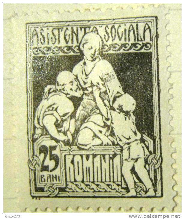 Romania 1921 Social Welfare Fund 25b - Mint Hinged - Ongebruikt