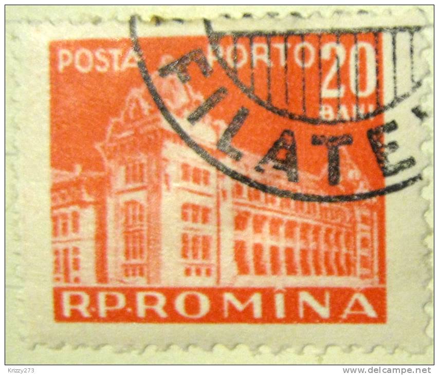 Romania 1967 Postage Due 20b - Used - Strafport