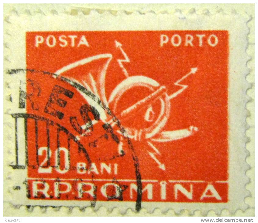 Romania 1967 Postage Due 20b - Used - Strafport