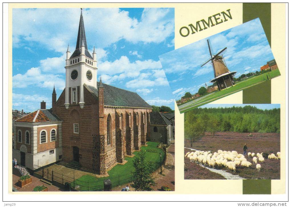 Nederland/Holland, Ommen, Ned. Herv. Kerk, 3-luik, Ca. 1980 - Ommen