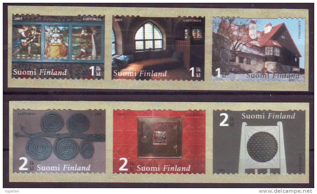 FINLAND SUOMI 2005 - MNH (**) - Série Architecture - ARCHITEKTUR -Yvert 1703/1708 - Unused Stamps