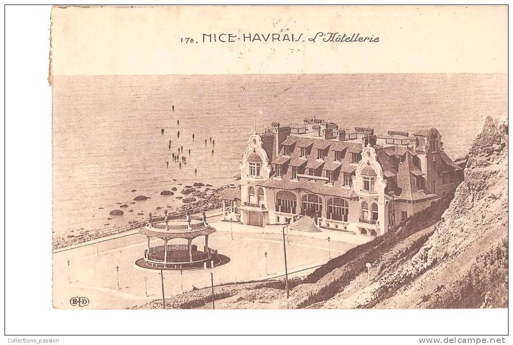 CP, 76, Nice-Havrais, L'Hôtellerie, 1934, Voyagée - Hotel's & Restaurants