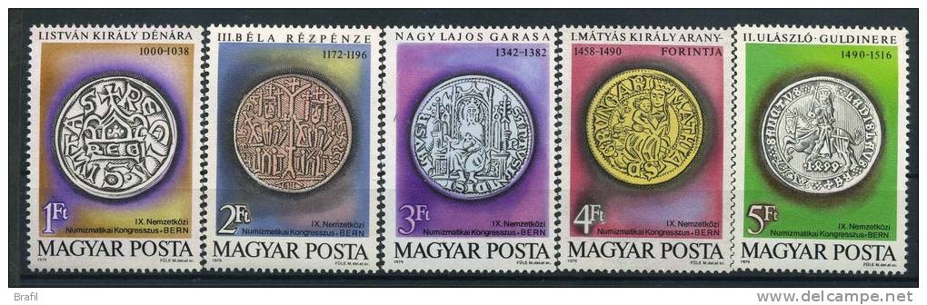 1979 Ungheria, Congresso Numismatico, Serie Completa Nuova (**) - Unused Stamps