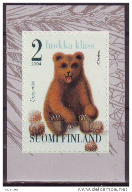 FINLAND SUOMI 2004 - MNH (**) - Ours - Bear - Beer - Ursus Arctos - Self Adhesive - Autocallant - Bears