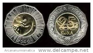 CROACIA  25 KUNA 2.000 2000 BIMETALICA SC/UNC  KM#65    DL-7185 - Croacia