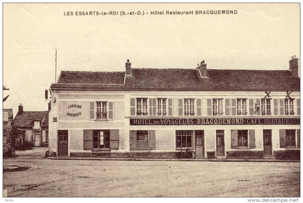 CPA (78)      LES ESARTS LE ROI Hotel Restaurant BRACQUEMOND - Les Essarts Le Roi