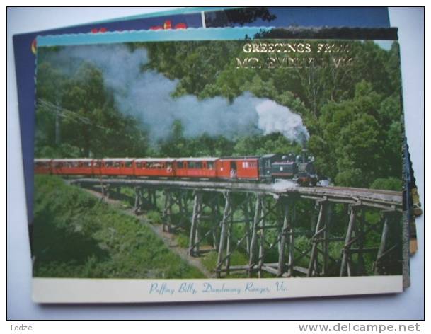 Australië Australia Victoria MT Evelyn With Puffing Billy Train - Altri & Non Classificati