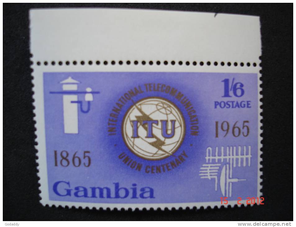 Gambia 1965 Q.Elizabeth II   Set Of 2   I.T.U    SG228 To SG229    MNH - Gambie (...-1964)