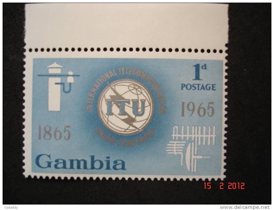 Gambia 1965 Q.Elizabeth II   Set Of 2   I.T.U    SG228 To SG229    MNH - Gambie (...-1964)