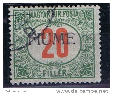 Fiume Sass S 11  / I-II, Mi 11 II, Used. Soprastampe A Mano, Handstamped - Fiume