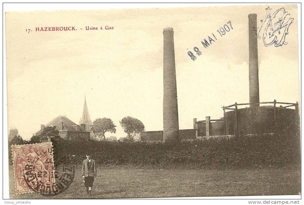 59/ HAZEBROUCK -Usine A Gaz  -numero 17 Editeur ? - Hazebrouck