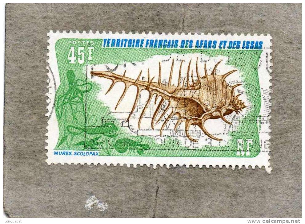 AFARS Et ISSAS : Coquillage : Murex Scolopax - Mollusques Gastéropodes - Used Stamps