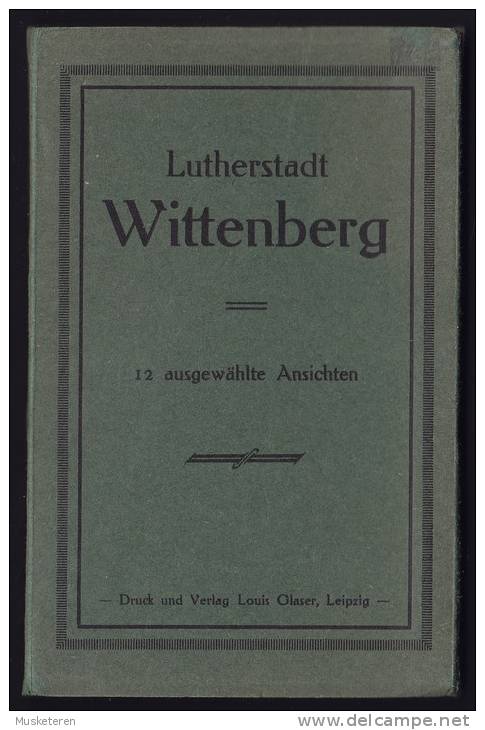 Germany Deutsches Reich PPC Lutherstadt Wittenberg 12 Ausgewählte Ansichten Druck Und Verlag Glaser, Leipzig (5 Scans) - Wittenberg