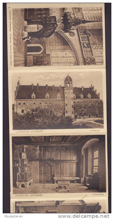 Germany Deutsches Reich PPC Lutherstadt Wittenberg 12 Ausgewählte Ansichten Druck Und Verlag Glaser, Leipzig (5 Scans) - Wittenberg