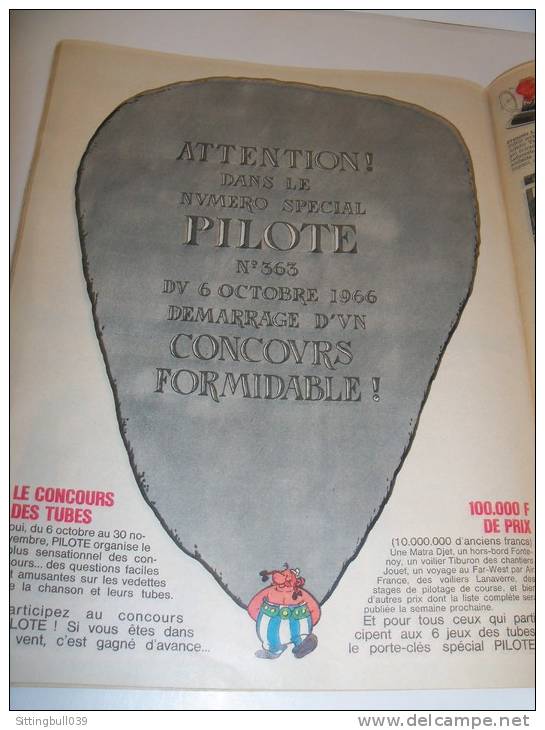 PILOTE, le journal d'Astérix et d'Obélix. 1966. 10 N°s. Correspondance Reliure éditeur N° 32. Avec Pilotoramas.