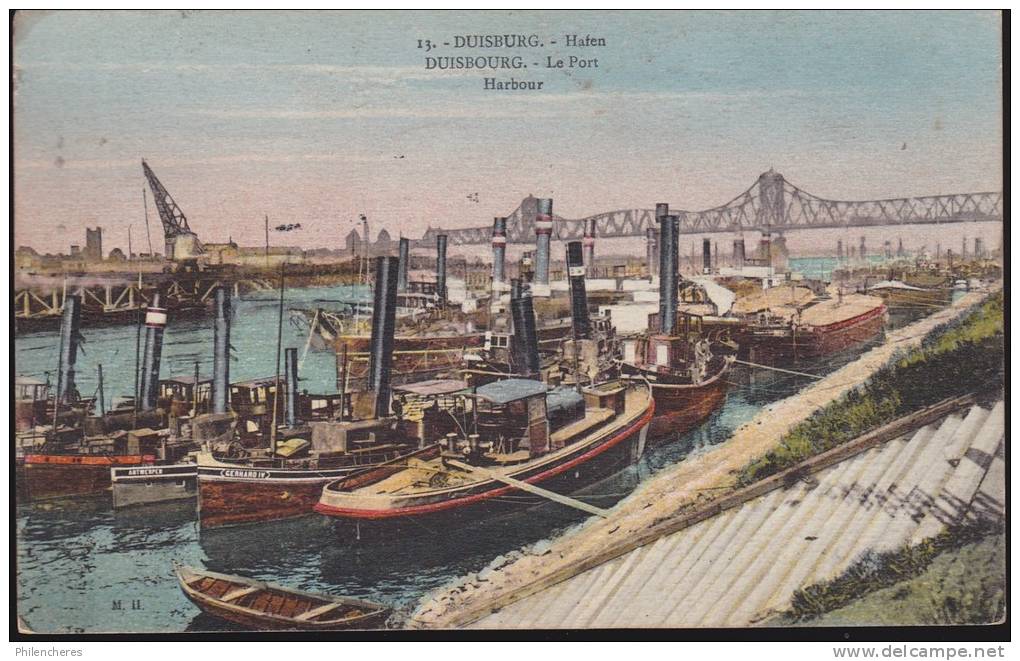 CPA - (Allemagne) Duisburg - Hafen (obl.1925) - Duisburg