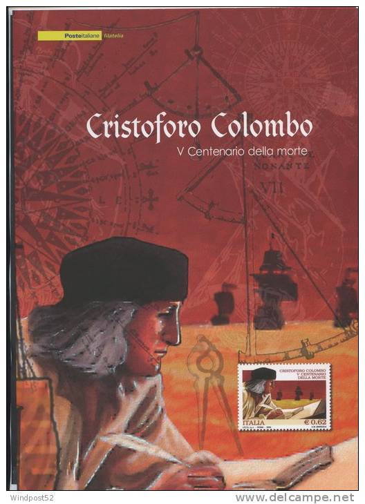 ITALIA - FOLDER 2006 - CRISTOFORO COLOMBO ANNIVERSARIO DELLA MORTE - Pochettes