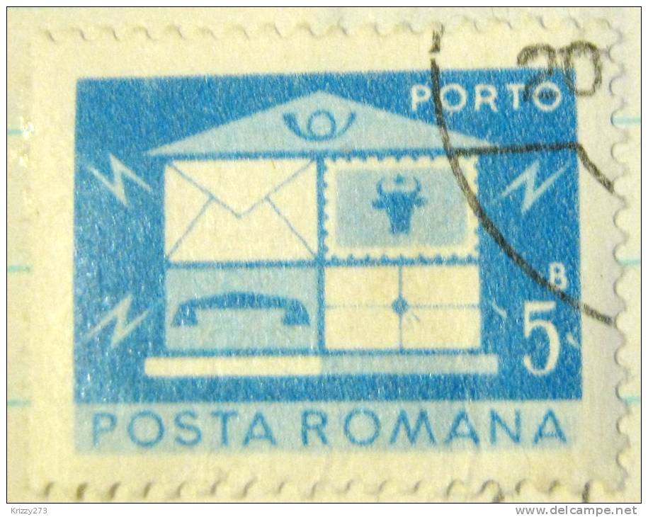 Romania 1974 Postage Due 5b - Used - Strafport