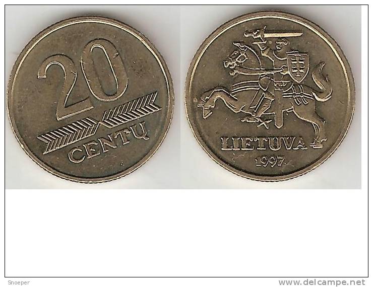 *lithuania  20 Centu 1997  Km 107 - Lituanie