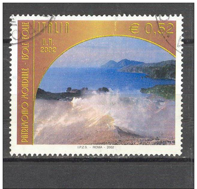 ITALIA ITALY STAMPS 2002 PATRIMONIO ARTISTICO UNESCO SASSONE 2646 USATI DI QUALITA ´ BOLLI NITIDI - 2001-10: Usati