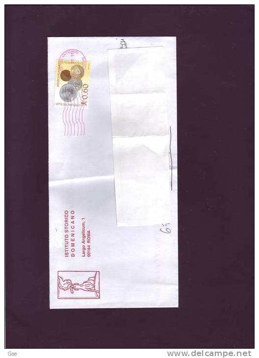 VATICANO 2011 - Lettera Viaggiata (annullo Rossso) - Lettres & Documents